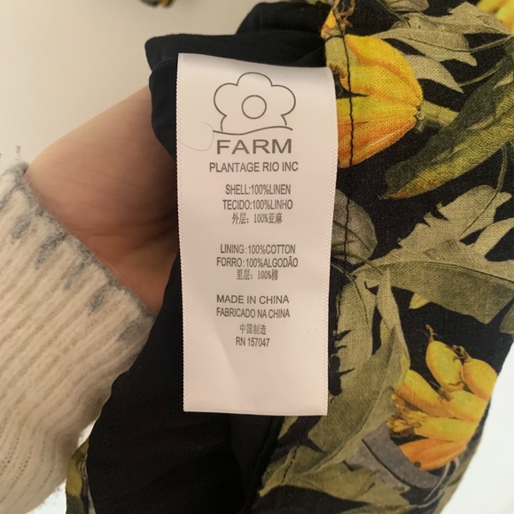 Farm Rio Banana Mini Dress - Picture 3 of 4